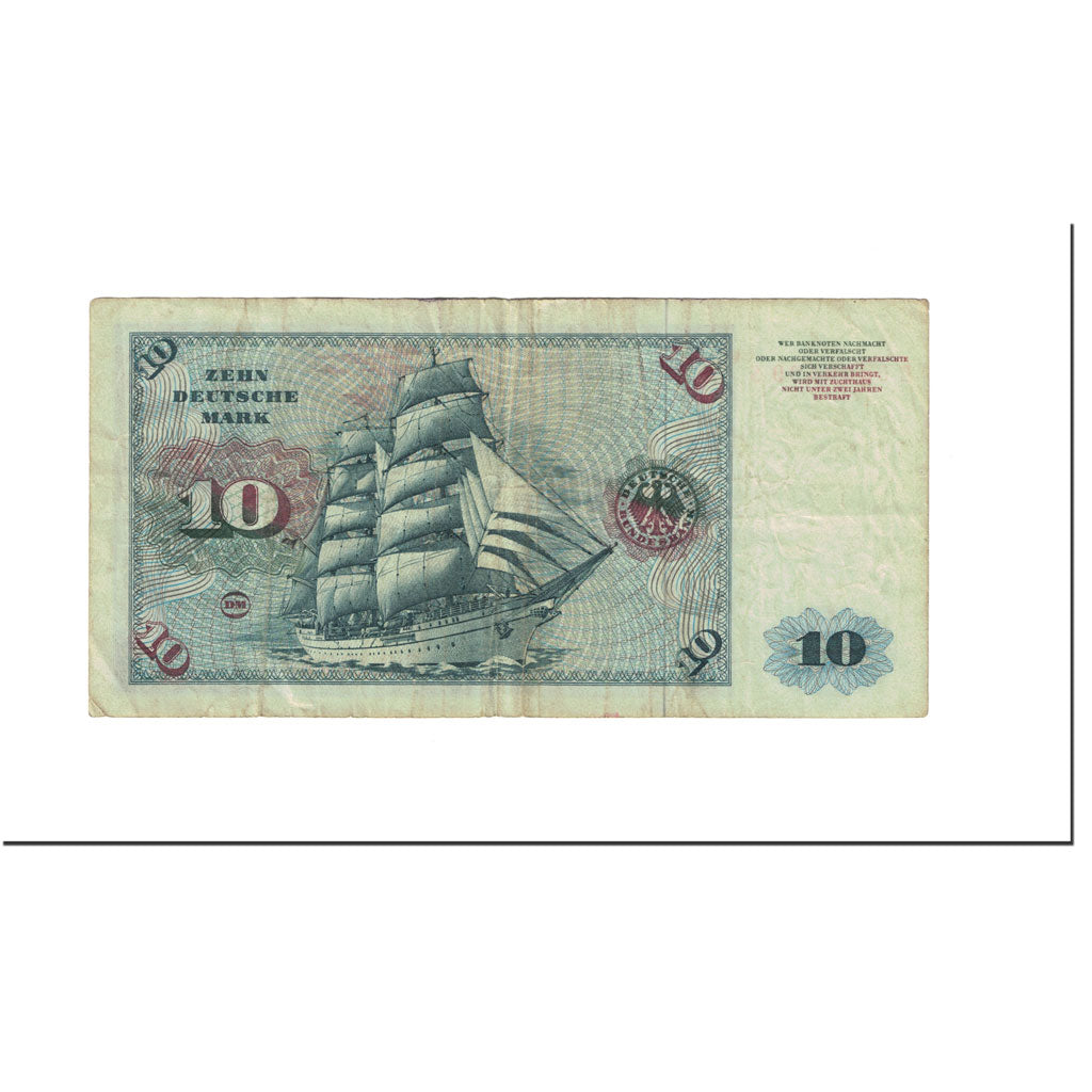 Banknote, GERMANY - FEDERAL REPUBLIC, 10 Deutsche Mark, 1960, 1960-01-02