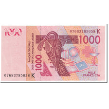 Banknote, West African States, 1000 Francs, 2003, Undated (2003), KM:715Ka