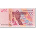 Banknote, West African States, 1000 Francs, 2003, Undated (2003), KM:715Ka