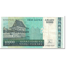 Banknote, Madagascar, 10,000 Ariary, 2003, Undated (2003), KM:85, EF(40-45)