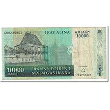 Banknote, Madagascar, 10,000 Ariary, 2003, Undated (2003), KM:85, VG(8-10)