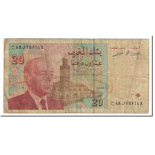 Banconote, Marocco, 20 Dirhams, 1996, KM:67c, Undated (1996), B