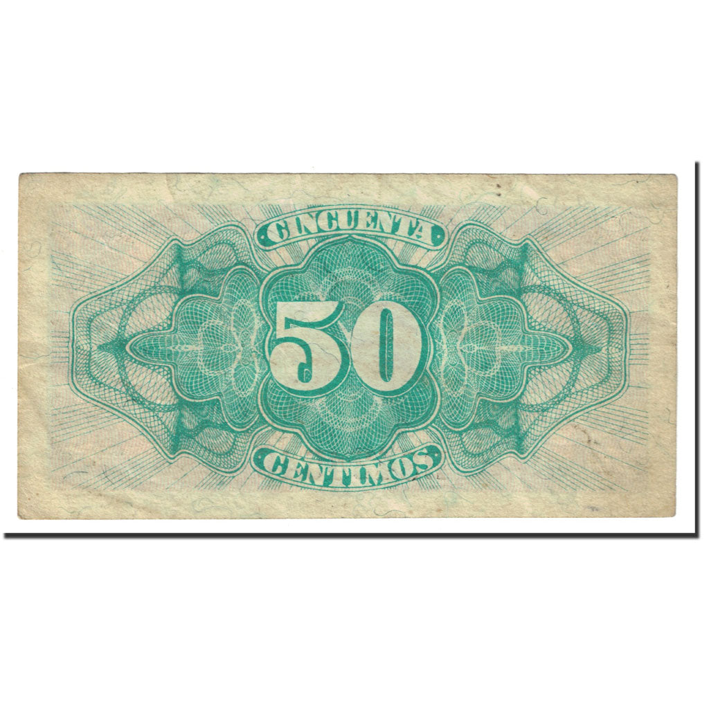 Banknote, Spain, 50 Centimos, 1937, Undated (1937), KM:93, EF(40-45)