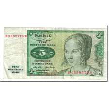 Banknote, GERMANY - FEDERAL REPUBLIC, 5 Deutsche Mark, 1970, 1970-01-02, KM:30a