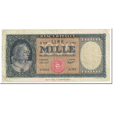 Billete, 1000 Lire, 1947, Italia, KM:83, 1947-08-14, BC+