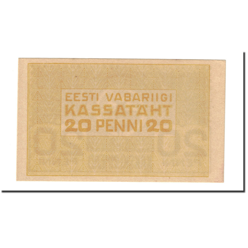 Banknote, Estonia, 20 Penni, 1919, Undated (1919), KM:41a, UNC(65-70)