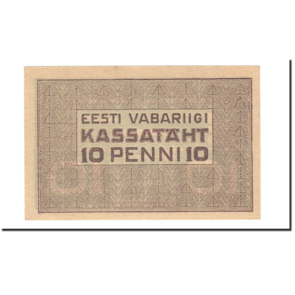 Banknote, Estonia, 10 Penni, 1919, Undated (1919), KM:40b, UNC(65-70)
