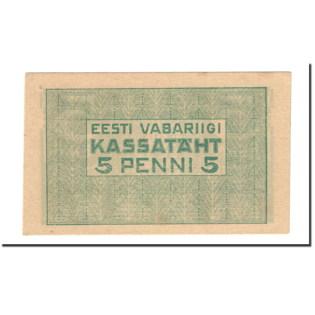 Banknote, Estonia, 5 Penni, 1919, Undated (1919), KM:39a, UNC(65-70)