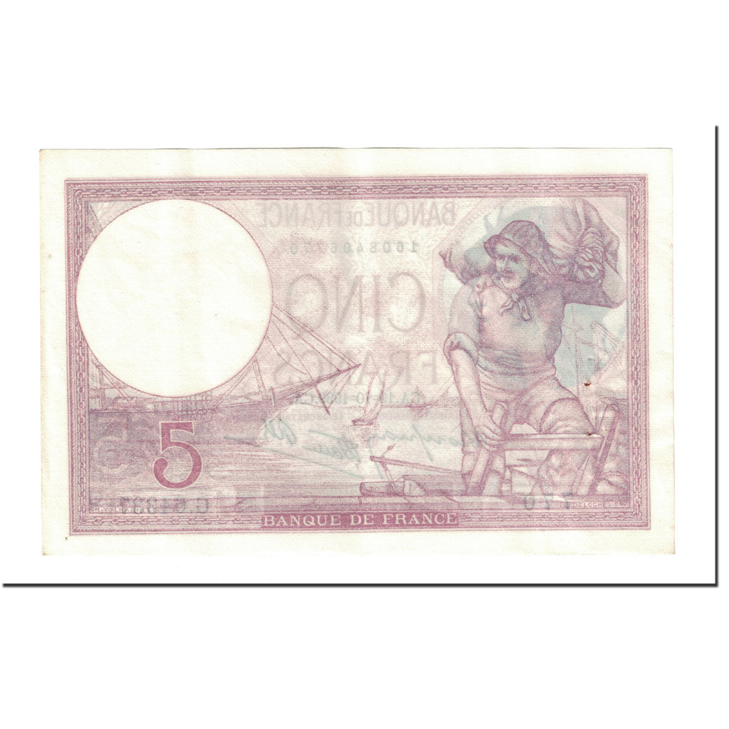 Banknote, France, 5 Francs, 1939, 1939-10-19, AU(55-58), KM:83