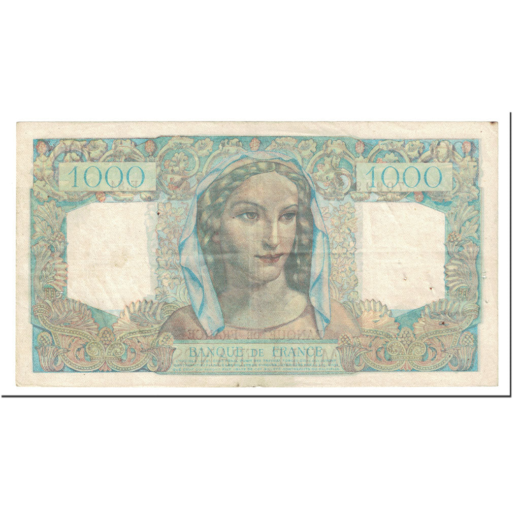 Banknote, France, 1000 Francs, 1945, 1945-07-12, EF(40-45), Fayette:41.6