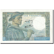 France, 10 Francs, 1945, KM:99b, 1945-04-19, UNC(64), Fayette:8.13