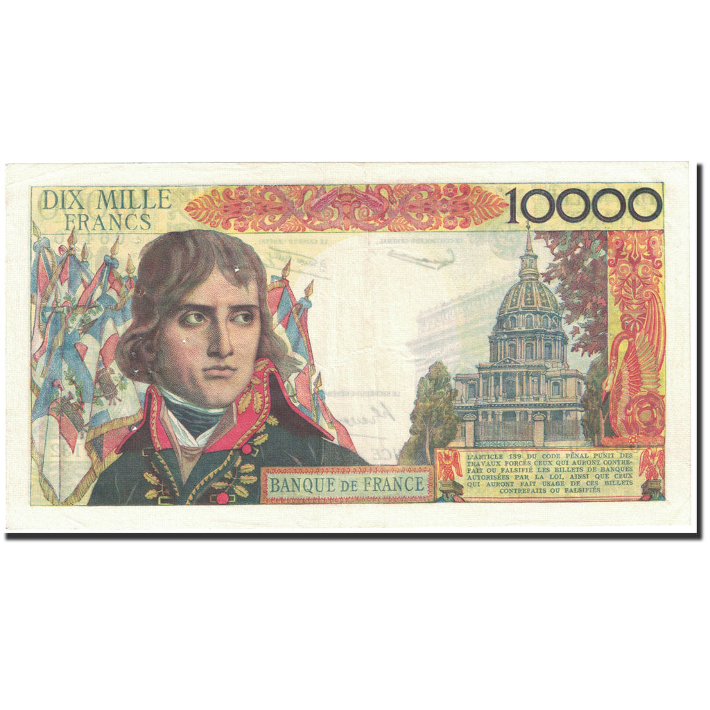 France, 10,000 Francs, 10 000 F 1955-1958 ''Bonaparte'', 1958, 1958-10-02, TB+