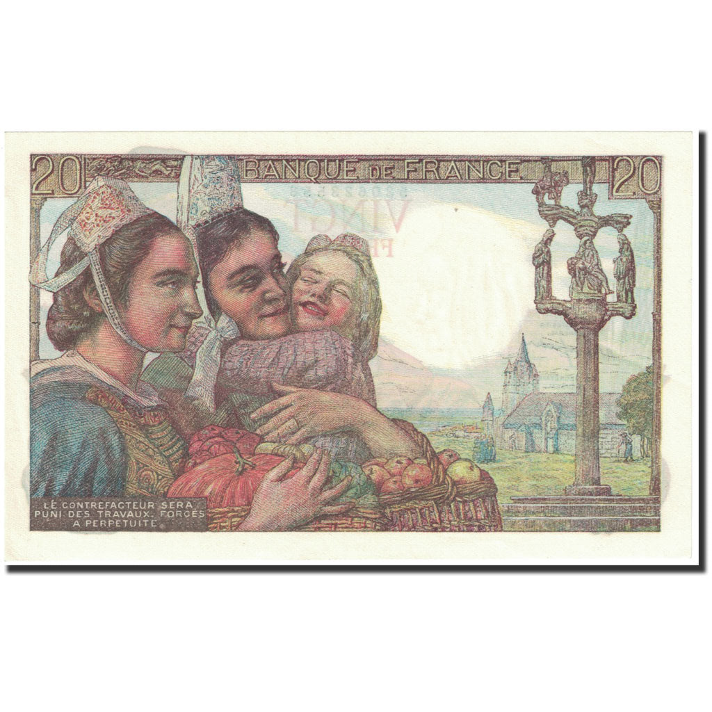Banknote, France, 20 Francs, 1949, 1949-03-10, UNC(64), Fayette:13.14, KM:100c