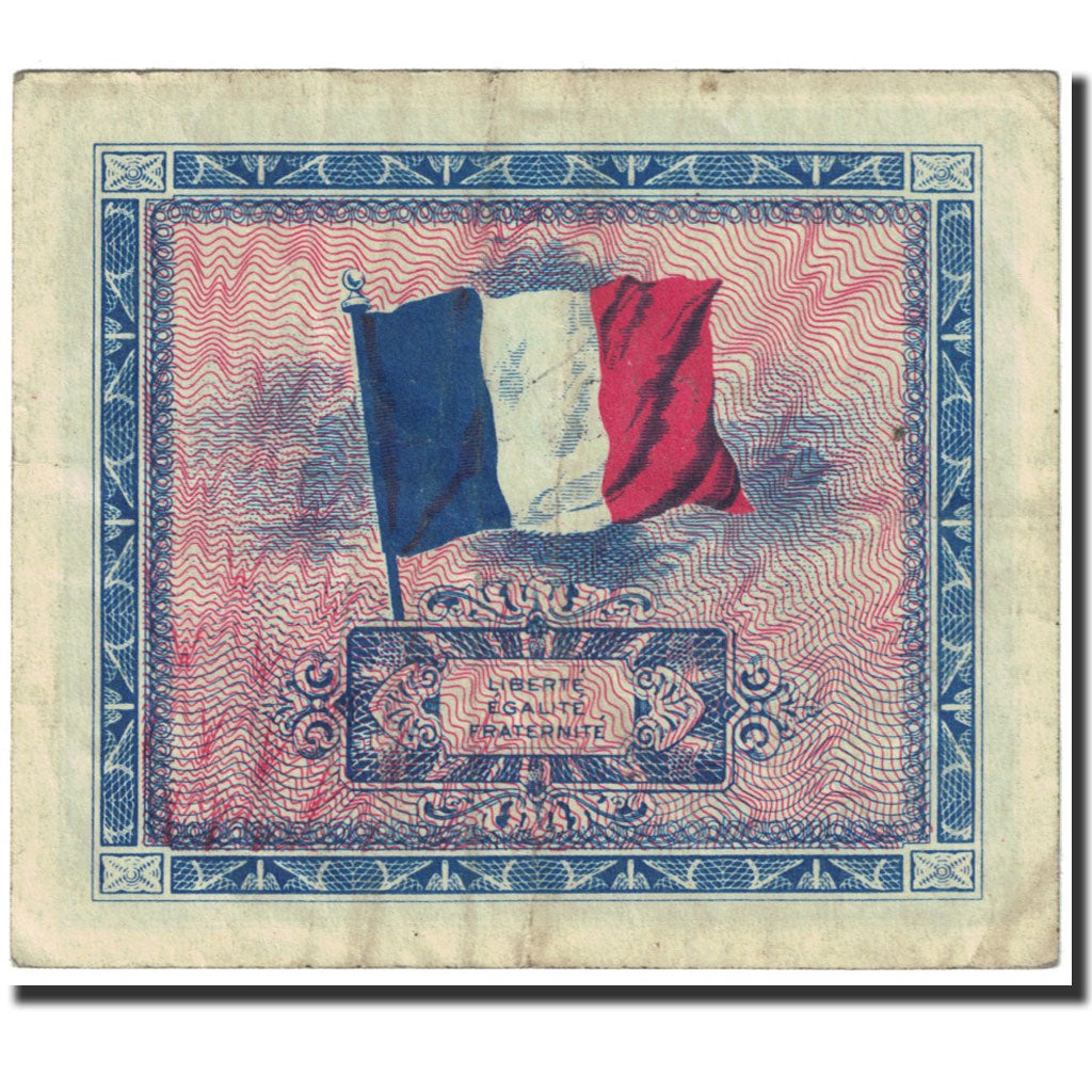 Billete, Francia, 2 Francs, 1944 Flag/France, 1944, Undated (1944), MBC