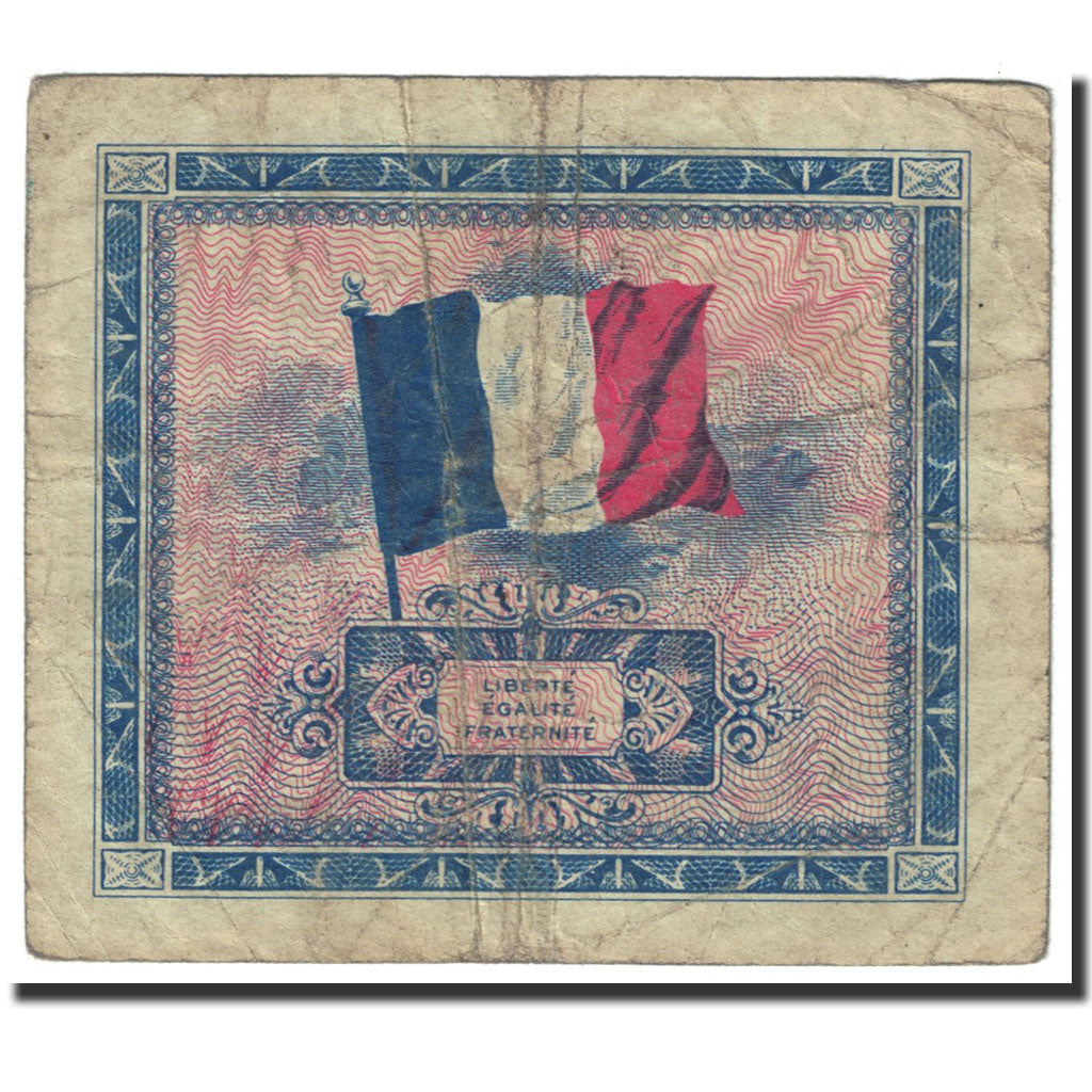 Banknote, France, 2 Francs, 1944 Flag/France, 1944, Undated (1944), VF(20-25)