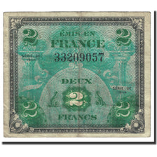 Banknote, France, 2 Francs, 1944 Flag/France, 1944, Undated (1944), VF(30-35)