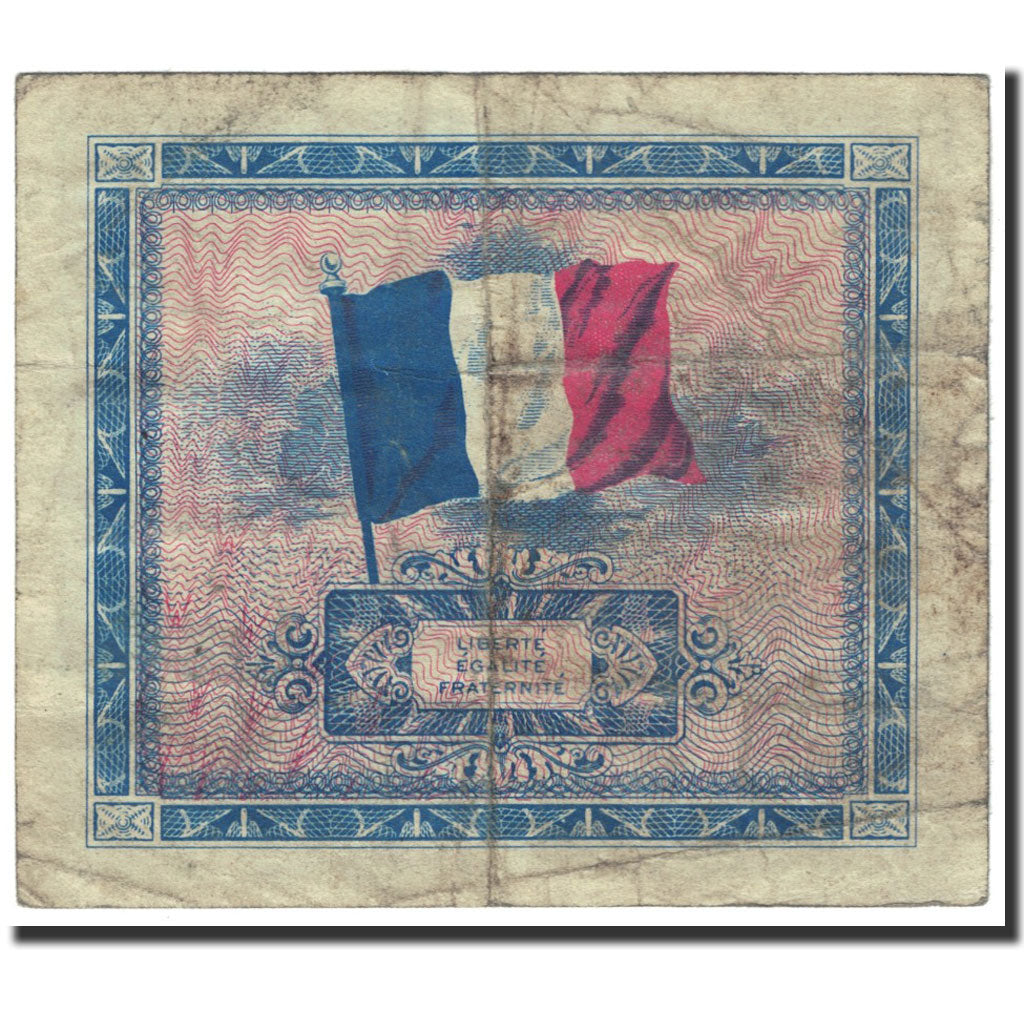 Banknote, France, 2 Francs, 1944 Flag/France, 1944, Undated (1944), VF(30-35)