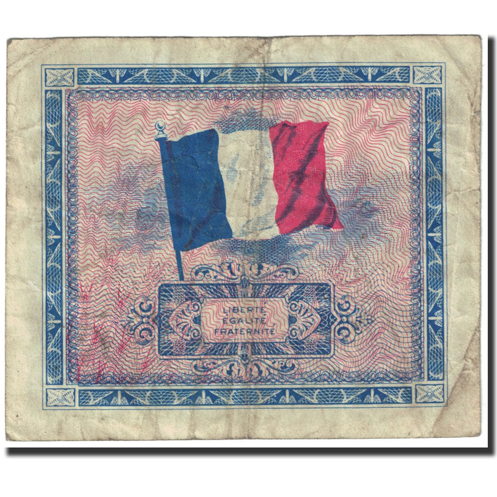 Banknote, France, 10 Francs, 1944 Flag/France, 1944, Undated (1944), VF(30-35)
