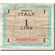 Biljet, Italië, 1 Lira, 1943, Undated (1943), KM:M10a, TB