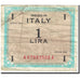 Banknote, Italy, 1 Lira, 1943, Undated (1943), KM:M10a, VF(20-25)