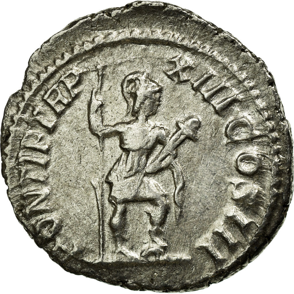 Coin, Caracalla, Denarius, 210, Roma, AU(50-53), Silver, Cohen:477