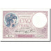 Banconote, Francia, 5 Francs, 5 F 1917-1940 ''Violet'', 1939, 1939-08-10, SPL