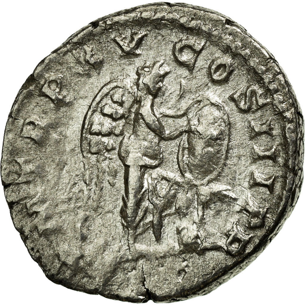 Moneta, Septimius Severus, Denarius, 207, Roma, BB+, Argento, Cohen:489