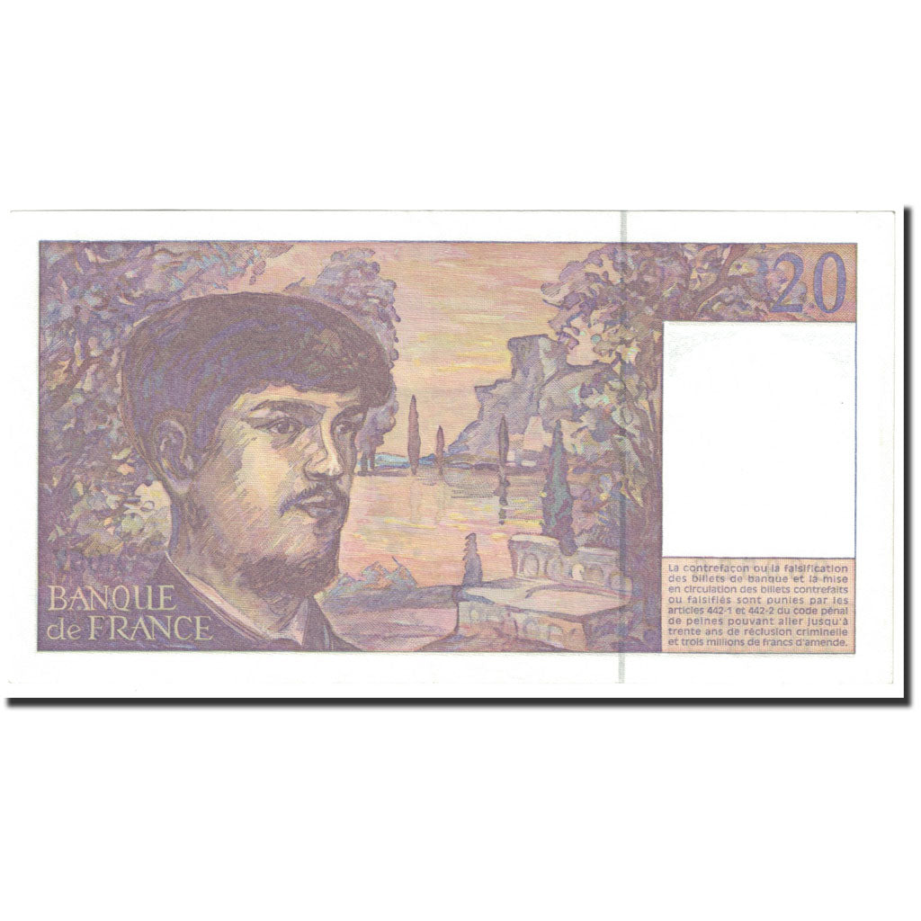 Banknote, France, 20 Francs, 20 F 1980-1997 ''Debussy'', 1997, Undated (1997)