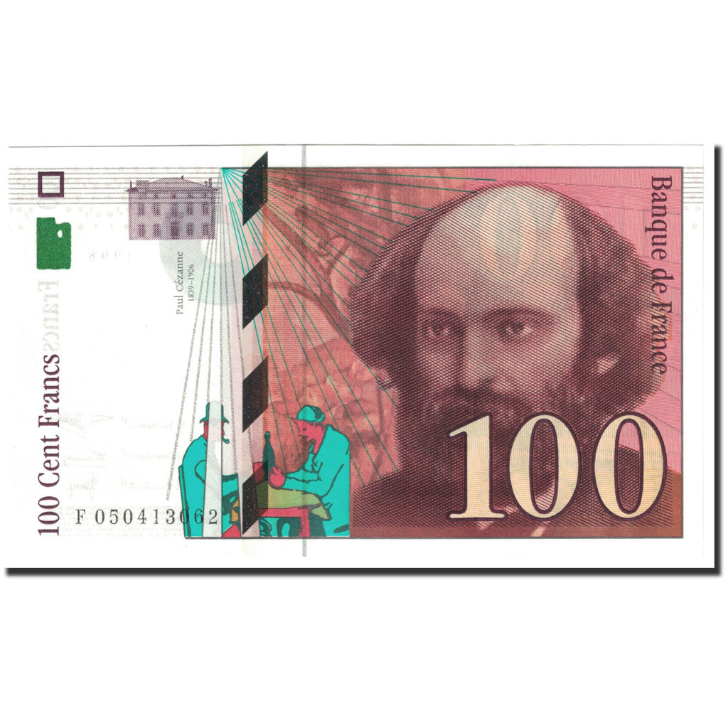 Banknote, France, 100 Francs, 100 F 1997-1998 ''Cézanne'', 1997, Undated