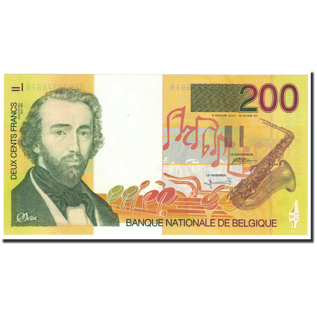 Banknote, Belgium, 200 Francs, 1995, Undated (1995), KM:148, UNC(65-70)