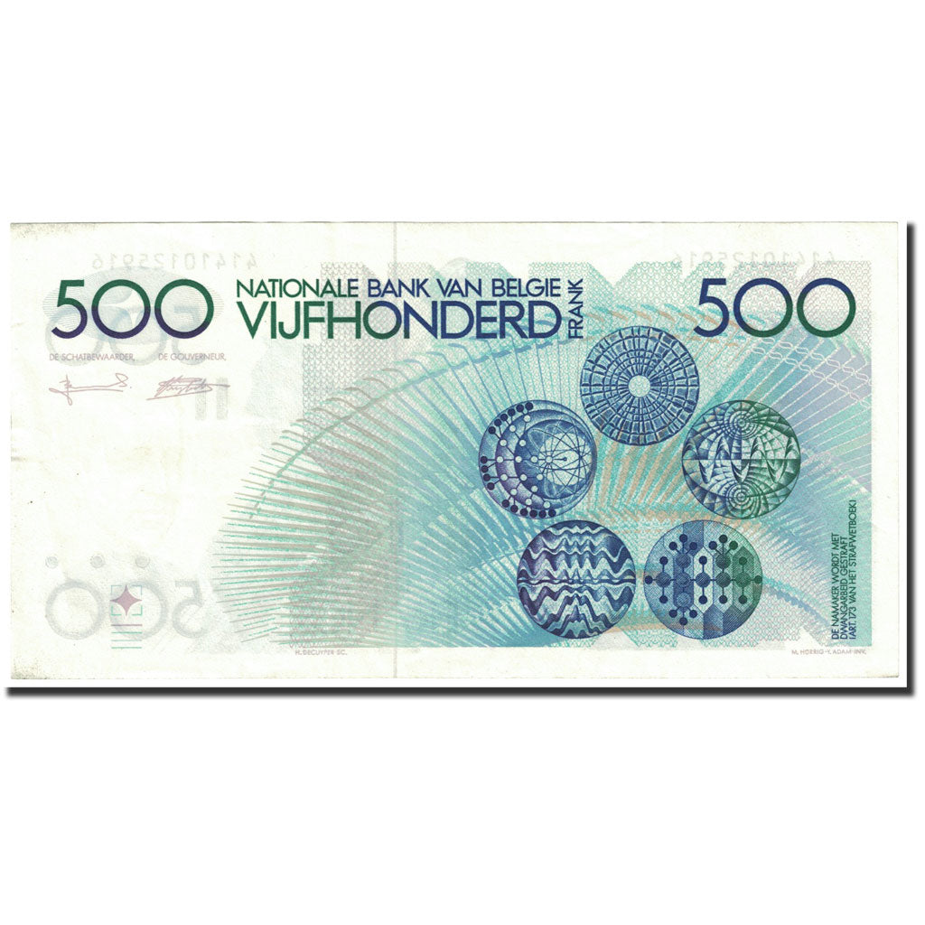 Banknote, Belgium, 500 Francs, 1980-81, Undated (1980-1981), KM:141a, UNC(64)