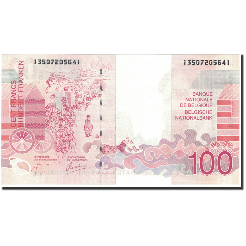 Banknote, Belgium, 100 Francs, 1995-2001, Undated (1995-2001), KM:147