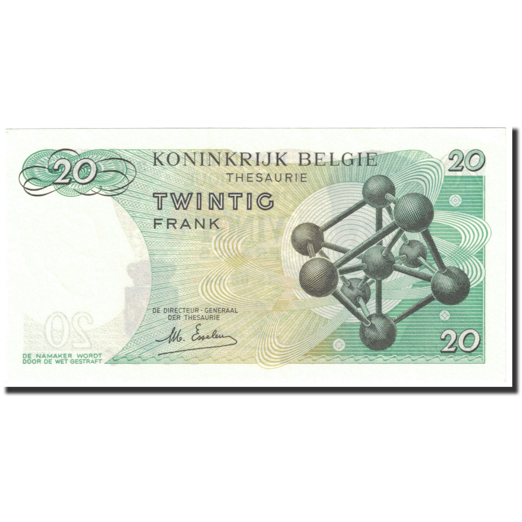 Banknote, Belgium, 20 Francs, 1964, 1964-06-15, KM:138, UNC(65-70)