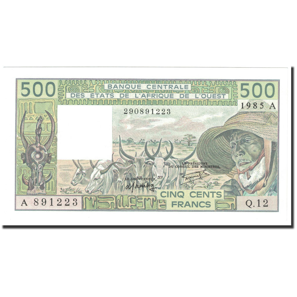 Banknote, West African States, 500 Francs, 1985, Undated (1985), KM:106Ai