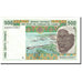 Billete, 500 Francs, 1994, Estados del África Occidental, KM:110Ad, Undated