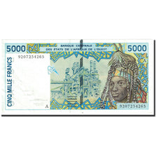Banknote, West African States, 5000 Francs, 1992, Undated (1992), KM:113Aa