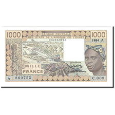 Banknote, West African States, 1000 Francs, 1984, Undated (1984), KM:107Ad