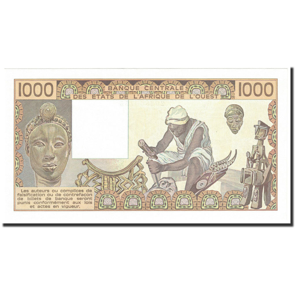 Banknote, West African States, 1000 Francs, 1984, Undated (1984), KM:107Ad