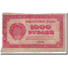 Banknote, Russia, 1000 Rubles, 1921, Undated (1921), KM:112a, VG(8-10)