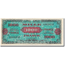 France, 1000 Francs, 1945 Verso France, 1945, SERIE DE 1944, UNC(63), Fayette:VF