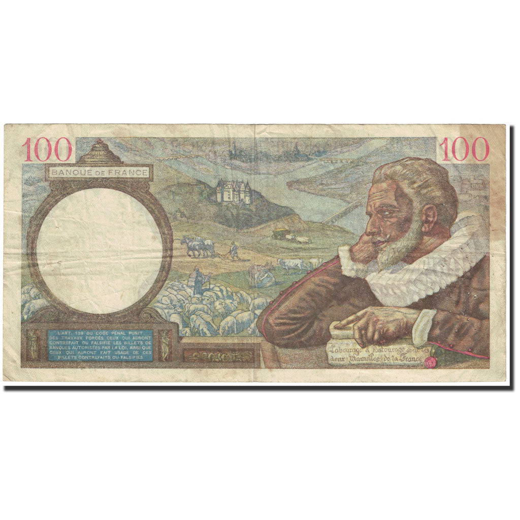Banknote, France, 100 Francs, 100 F 1939-1942 ''Sully'', 1939, 1939-19-10