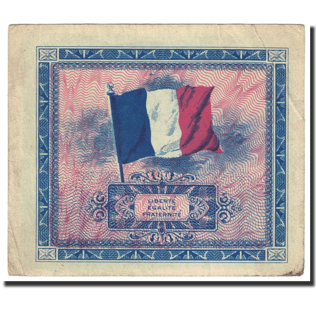 Biljet, Frankrijk, 5 Francs, 1944 Flag/France, 1944, Undated (1944), TTB