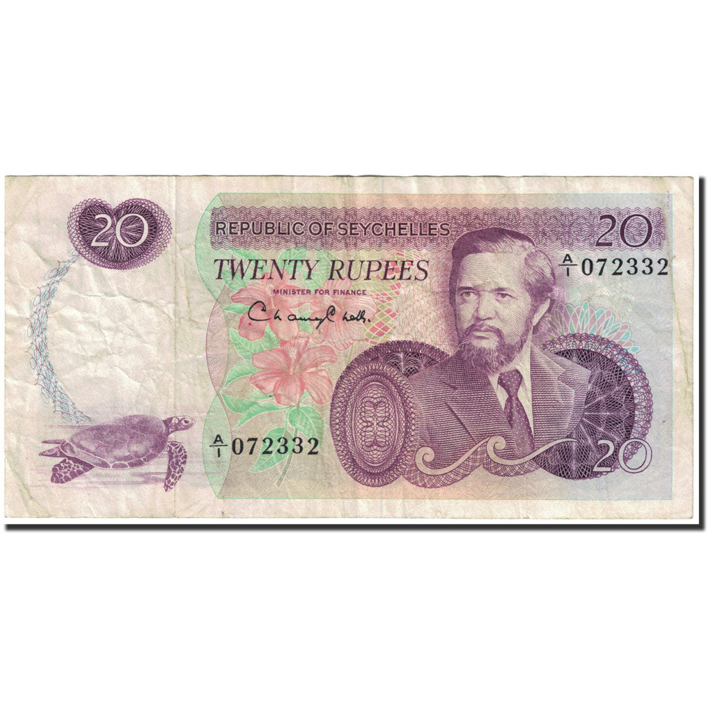 Seychelles, 20 Rupees, 1977, Undated (1977), KM:20a, EF(40-45)