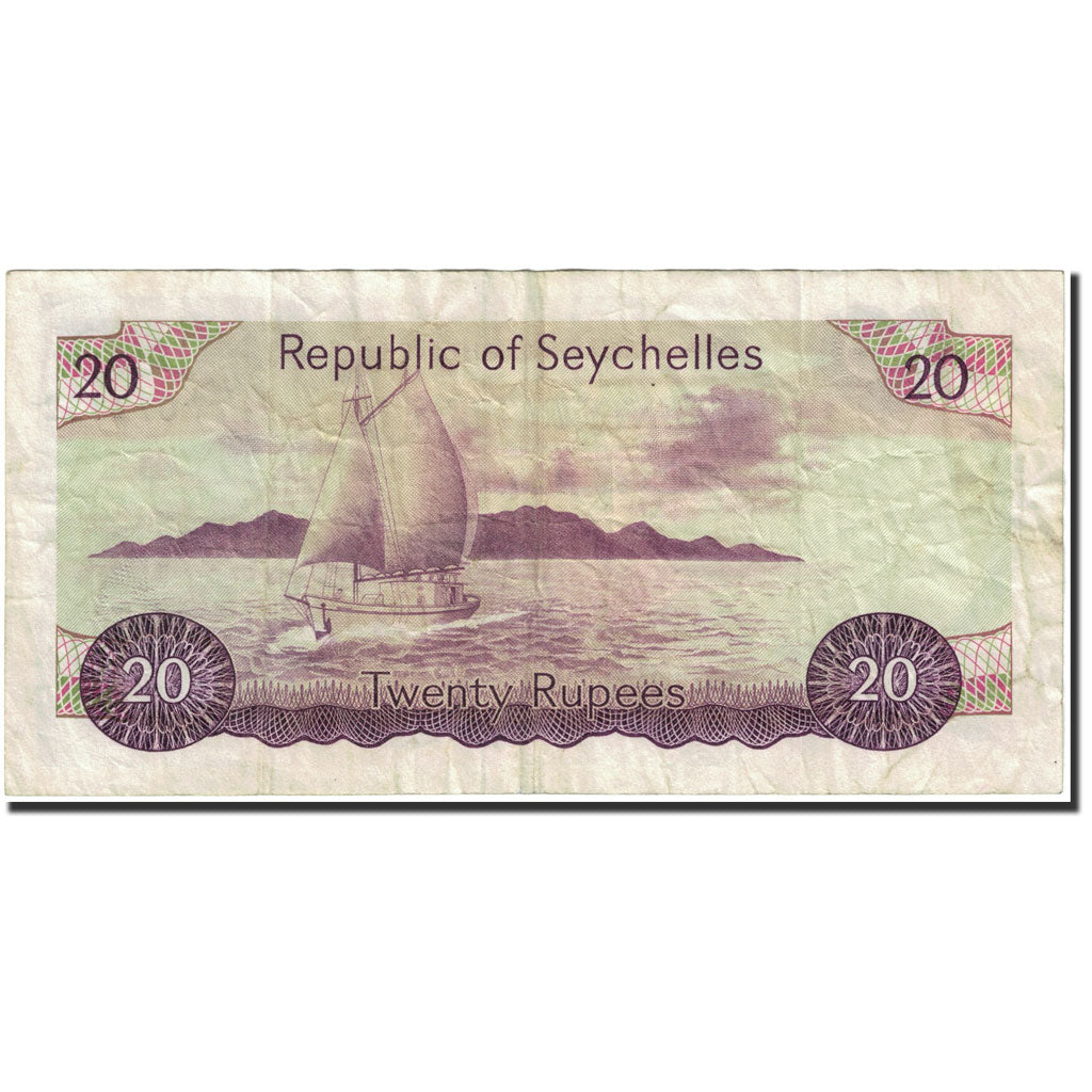 Seychelles, 20 Rupees, 1977, Undated (1977), KM:20a, EF(40-45)