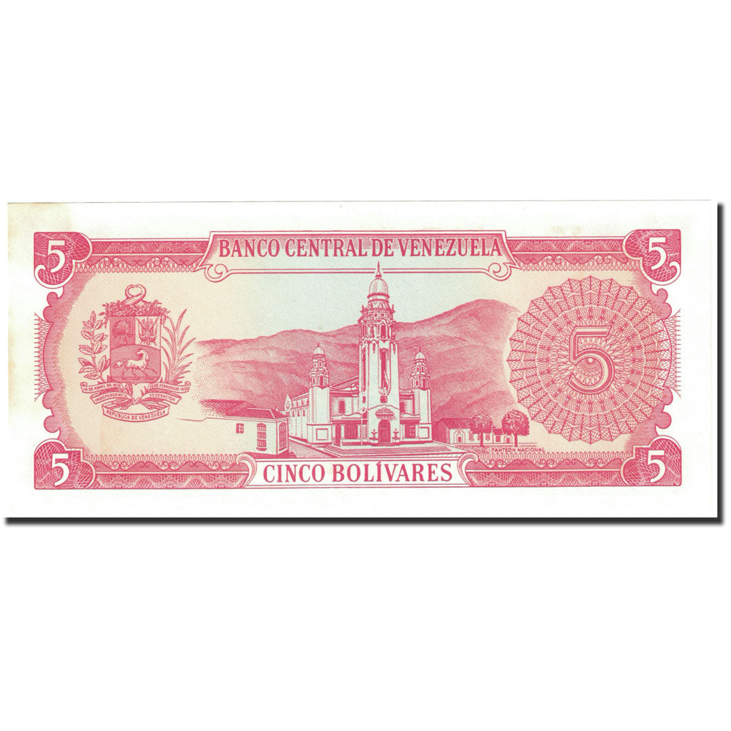 Banconote, Venezuela, 5 Bolivares, 1989, KM:70a, 1989-09-21, SPL-
