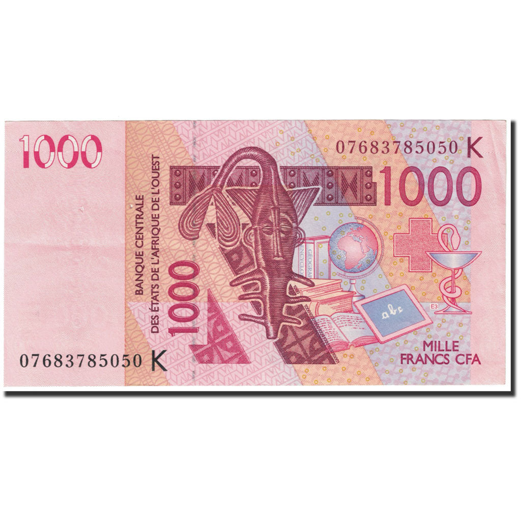 Banknote, West African States, 1000 Francs, 2003, Undated (2003), KM:715Ka