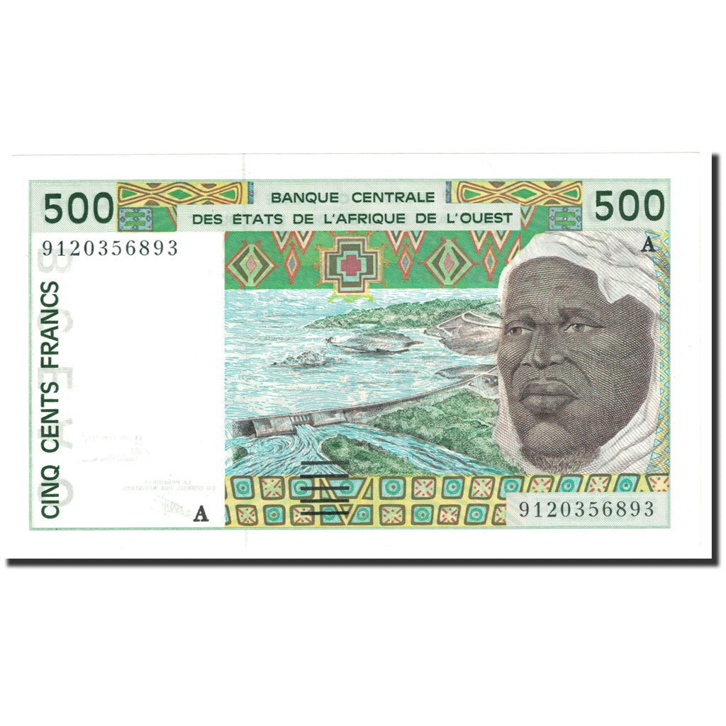 Banconote, Stati dell'Africa occidentale, 500 Francs, 1991, KM:110Aa, Undated