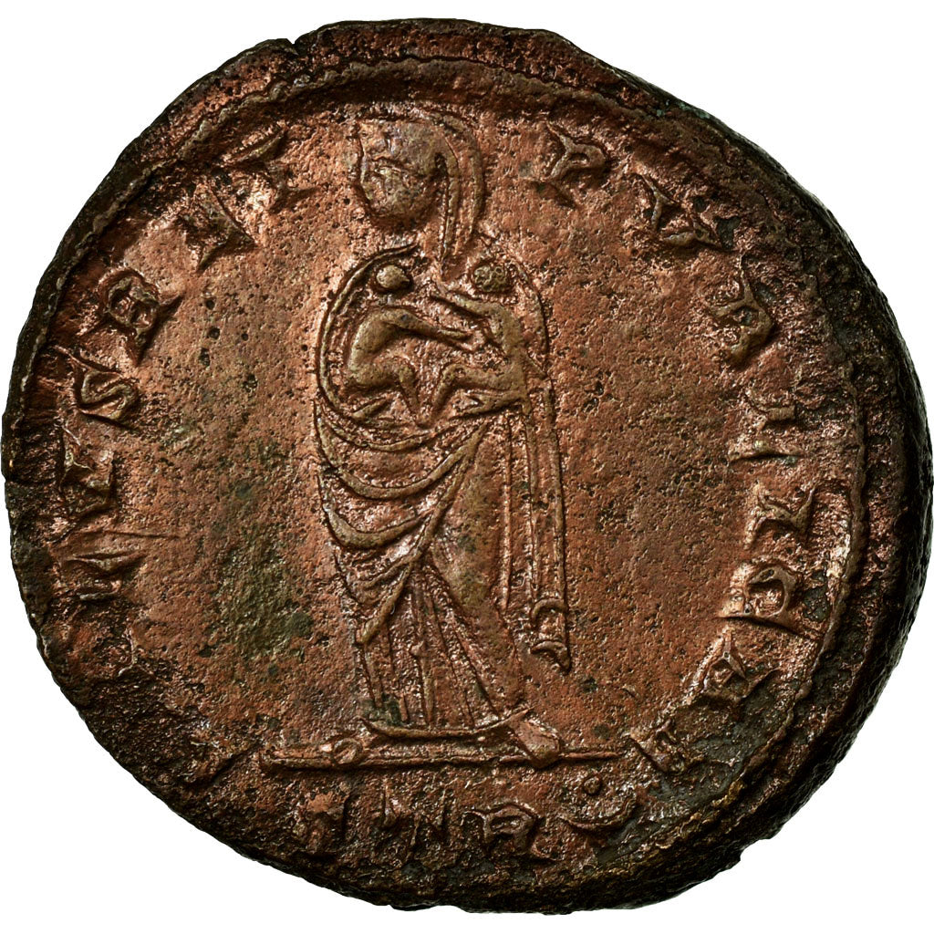 Coin, Fausta, Nummus, Trier, AU(50-53), Bronze, Cohen:7