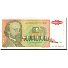 Geldschein, Jugoslawien, 5,000,000,000 Dinara, 1993, Undated (1993), KM:135a