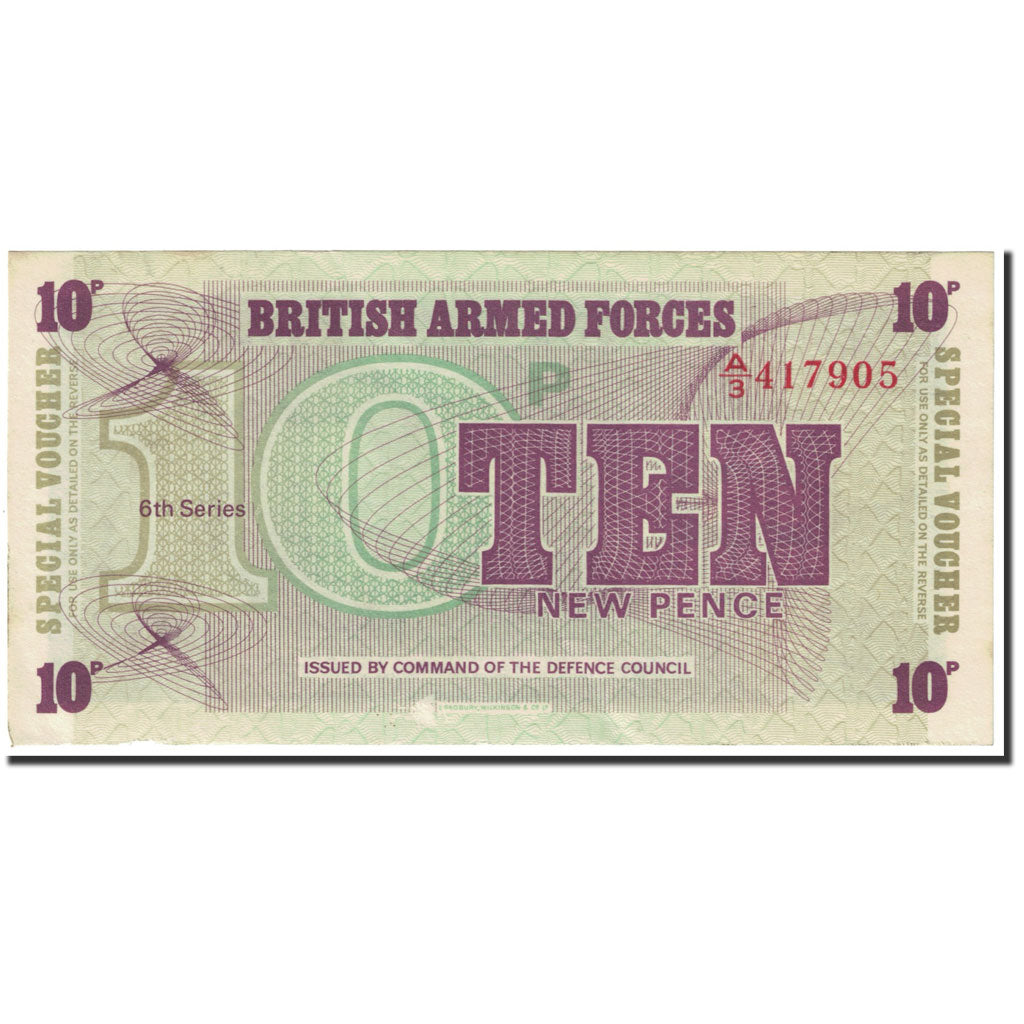 Billete, 10 New Pence, 1972, Gran Bretaña, KM:M48, Undated (1972), SC